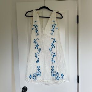 NWT Indie Luxe Mykonos Morning Tied Linen Dress size XL
